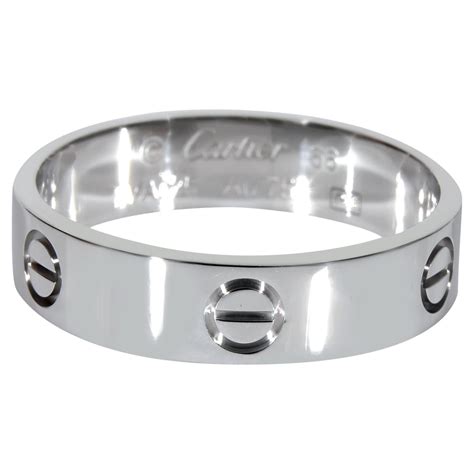 white gold cartier ring|cartier ring 750 price.